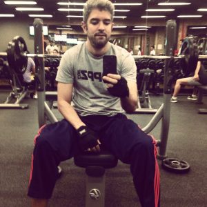 Leonardo aproveitando tempo livre